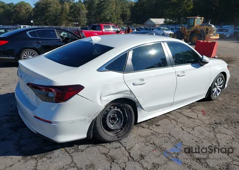 2025 Honda Civic Lx из США, поврежденный, VIN 2HGFE2F25SH532084